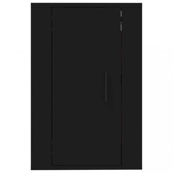 fekete falra szerelhető TV-szekrény 40 x 34,5 x 60 cm