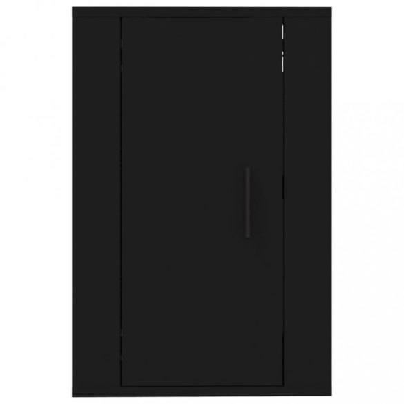 2 db fekete falra szerelhető TV-szekrény 40 x 34,5 x 60 cm