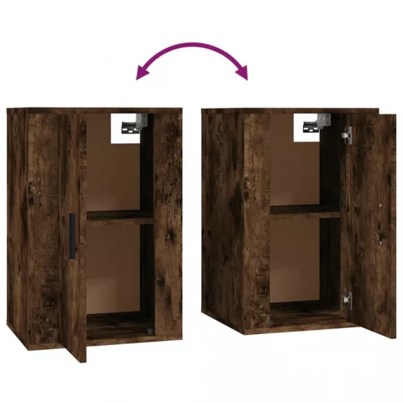 2 db füstös tölgy falra szerelhető TV-szekrény 40x34,5x60 cm