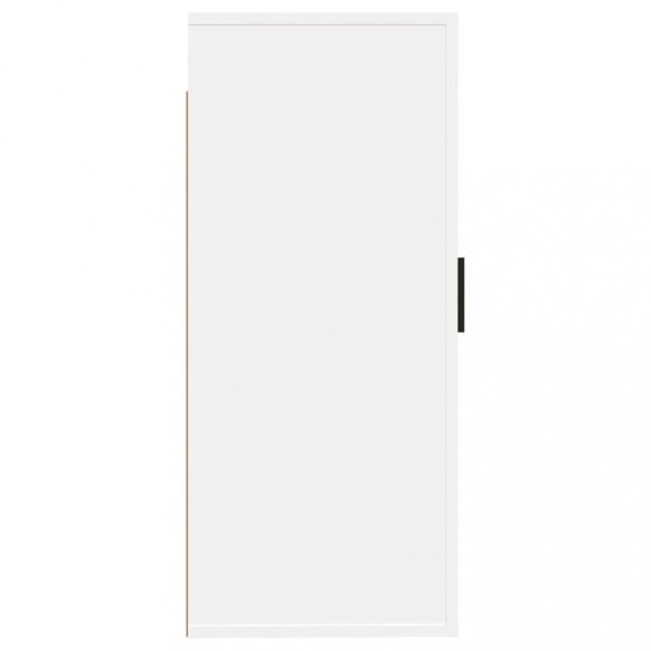 magasfényű fehér fali TV-szekrény 40x34,5x80 cm