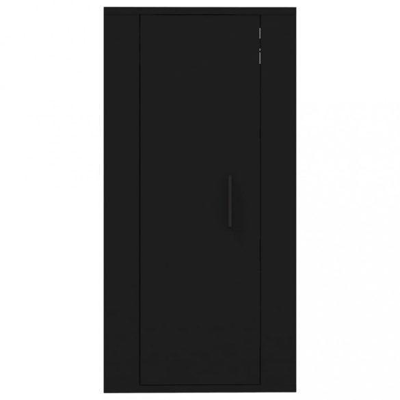 fekete fali TV-szekrény 40x34,5x80 cm