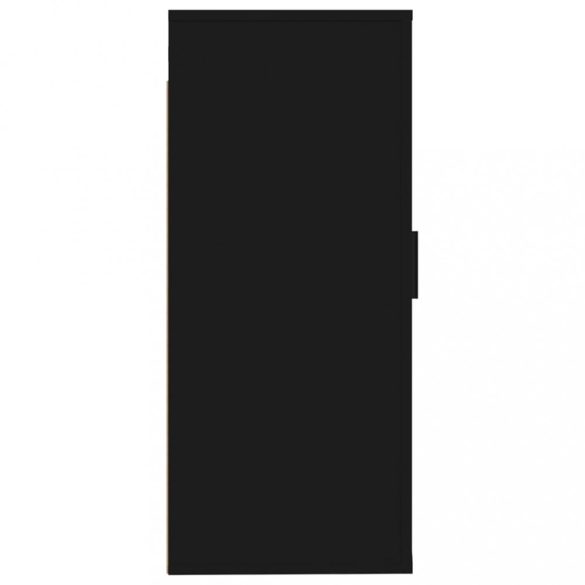 fekete fali TV-szekrény 40x34,5x80 cm