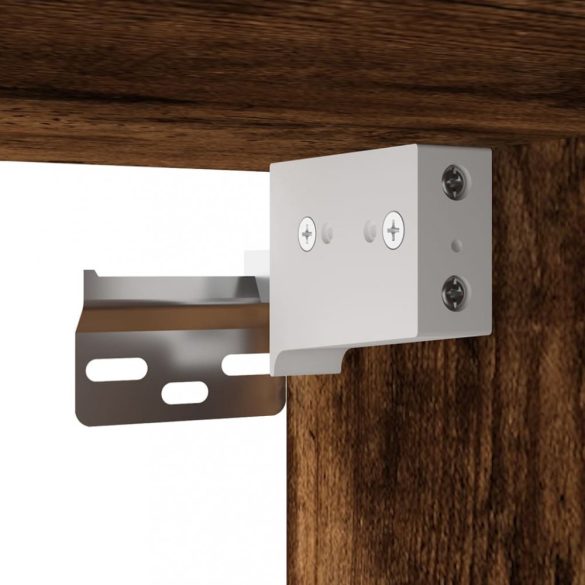 füstös tölgy színű fali TV-szekrény 40x34,5x80 cm