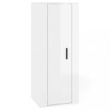 magasfényű fehér fali TV-szekrény 40x34,5x100 cm