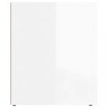 2 db magasfényű fehér éjjeliszekrény 50x39x47 cm