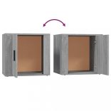 szürke sonoma színű éjjeliszekrény 50x39x47 cm