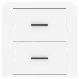 magasfényű fehér éjjeliszekrény 50x39x47 cm