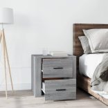 szürke sonoma színű éjjeliszekrény 50x39x47 cm