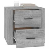 szürke sonoma színű éjjeliszekrény 50x39x47 cm