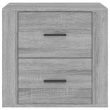 szürke sonoma színű éjjeliszekrény 50x39x47 cm