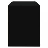 fekete szerelt fa cipősszekrény 80x35x45 cm