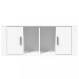 fehér szerelt fa TV-szekrény 100 x 35 x 40 cm