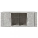 betonszürke szerelt fa TV-szekrény 100x35x40 cm