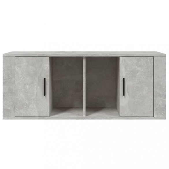 betonszürke szerelt fa TV-szekrény 100x35x40 cm