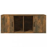 füstös tölgy színű szerelt fa TV-szekrény 100 x 35 x 40 cm