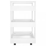 fehér szerelt fa zsúrkocsi 60 x 45 x 80 cm