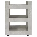 betonszürke szerelt fa zsúrkocsi 60 x 45 x 80 cm