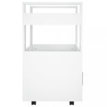 fehér szerelt fa zsúrkocsi 60 x 45 x 80 cm