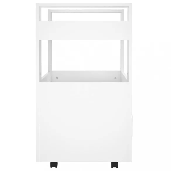 fehér szerelt fa zsúrkocsi 60 x 45 x 80 cm