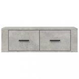 betonszürke szerelt fa függő TV-szekrény 80 x 36 x 25 cm