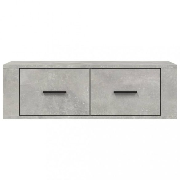 betonszürke szerelt fa függő TV-szekrény 80 x 36 x 25 cm