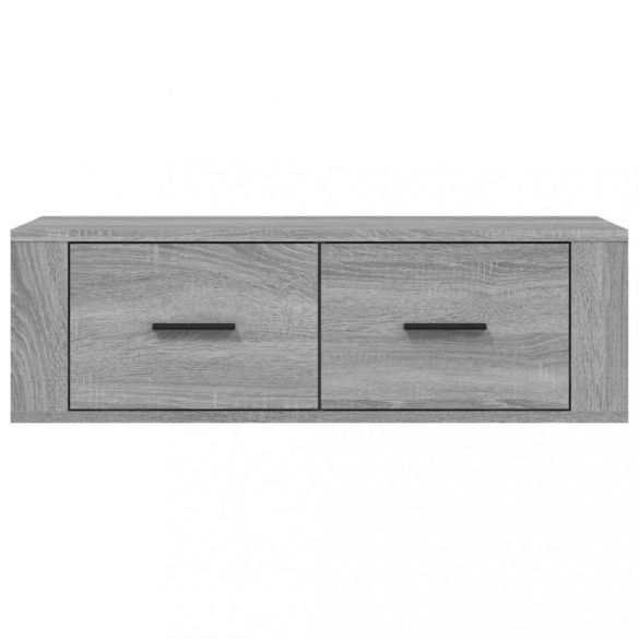 szürke sonoma színű szerelt fa függő TV-szekrény 80x36x25 cm
