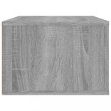 szürke sonoma színű szerelt fa függő TV-szekrény 80x36x25 cm