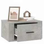 betonszürke falra szerelhető éjjeliszekrény 50 x 36 x 25 cm