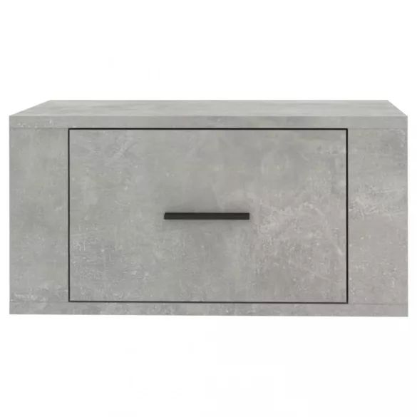 betonszürke falra szerelhető éjjeliszekrény 50 x 36 x 25 cm