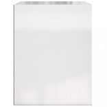 magasfényű fehér falra szerelhető éjjeliszekrény 50x36x47 cm