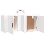 2 db fehér falra szerelhető éjjeliszekrény 50x30x47 cm