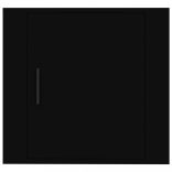 2 db fekete falra szerelhető éjjeliszekrény 50 x 30 x 47 cm