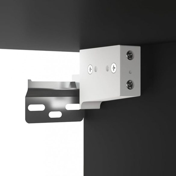 2 db fekete falra szerelhető éjjeliszekrény 50 x 30 x 47 cm