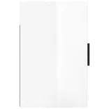 2 db magasfényű fehér fali éjjeliszekrény 50x30x47 cm