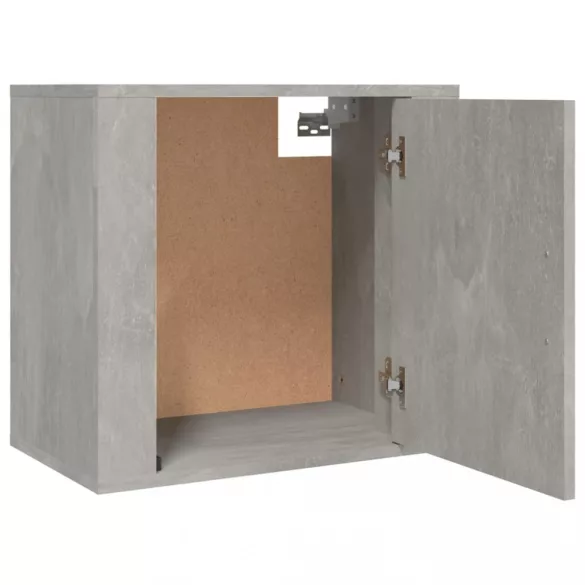 betonszürke falra szerelhető éjjeliszekrény 50x30x47 cm