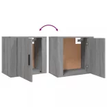 szürke sonoma színű falra szerelhető éjjeliszekrény 50x30x47 cm