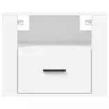 2 db fehér falra szerelhető éjjeliszekrény 50 x 36 x 40 cm
