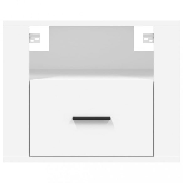 2 db fehér falra szerelhető éjjeliszekrény 50 x 36 x 40 cm