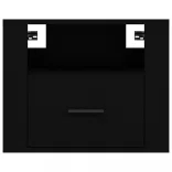 2 db fekete falra szerelhető éjjeliszekrény 50 x 36 x 40 cm