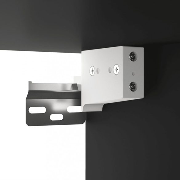 2 db fekete falra szerelhető éjjeliszekrény 50 x 36 x 40 cm