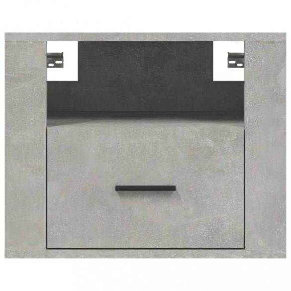 2 db betonszürke falra szerelhető éjjeliszekrény 50x36x40 cm