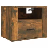 2db füstös tölgy színű fali éjjeliszekrény 50 x 36 x 40 cm