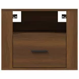 2 db barna tölgyszínű fali éjjeliszekrény 50 x 36 x 40 cm