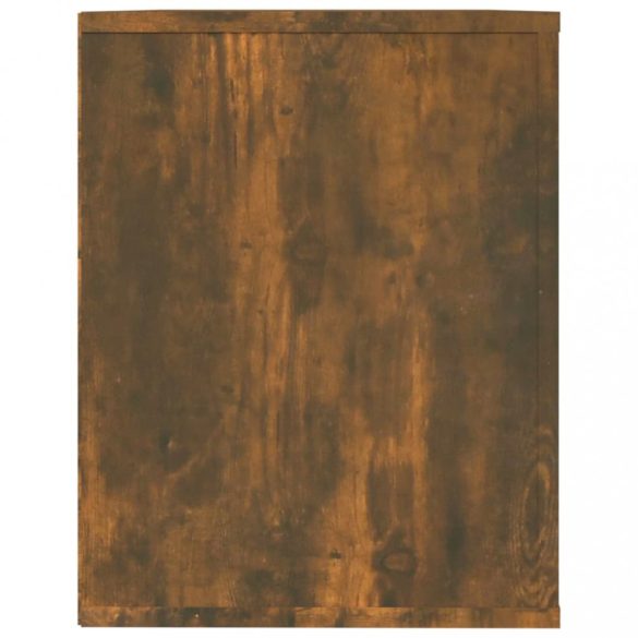 füstös tölgy színű szerelt fa cipőtartó 75x35x45 cm