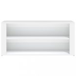 fehér szerelt fa cipőtartó 100x35x45 cm