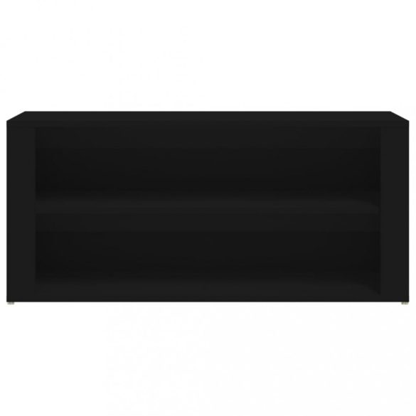 fekete szerelt fa cipőtartó 100x35x45 cm