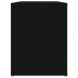 fekete szerelt fa cipőtartó 100x35x45 cm