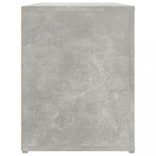betonszürke szerelt fa cipőtartó 100x35x45 cm