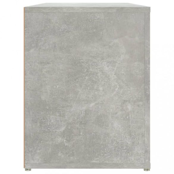 betonszürke szerelt fa cipőtartó 100x35x45 cm