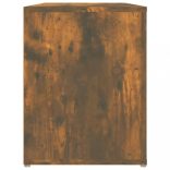 füstös tölgy színű szerelt fa cipőtartó 100x35x45 cm